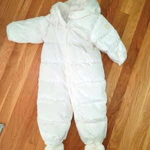 Baby Gap White Snowsuit